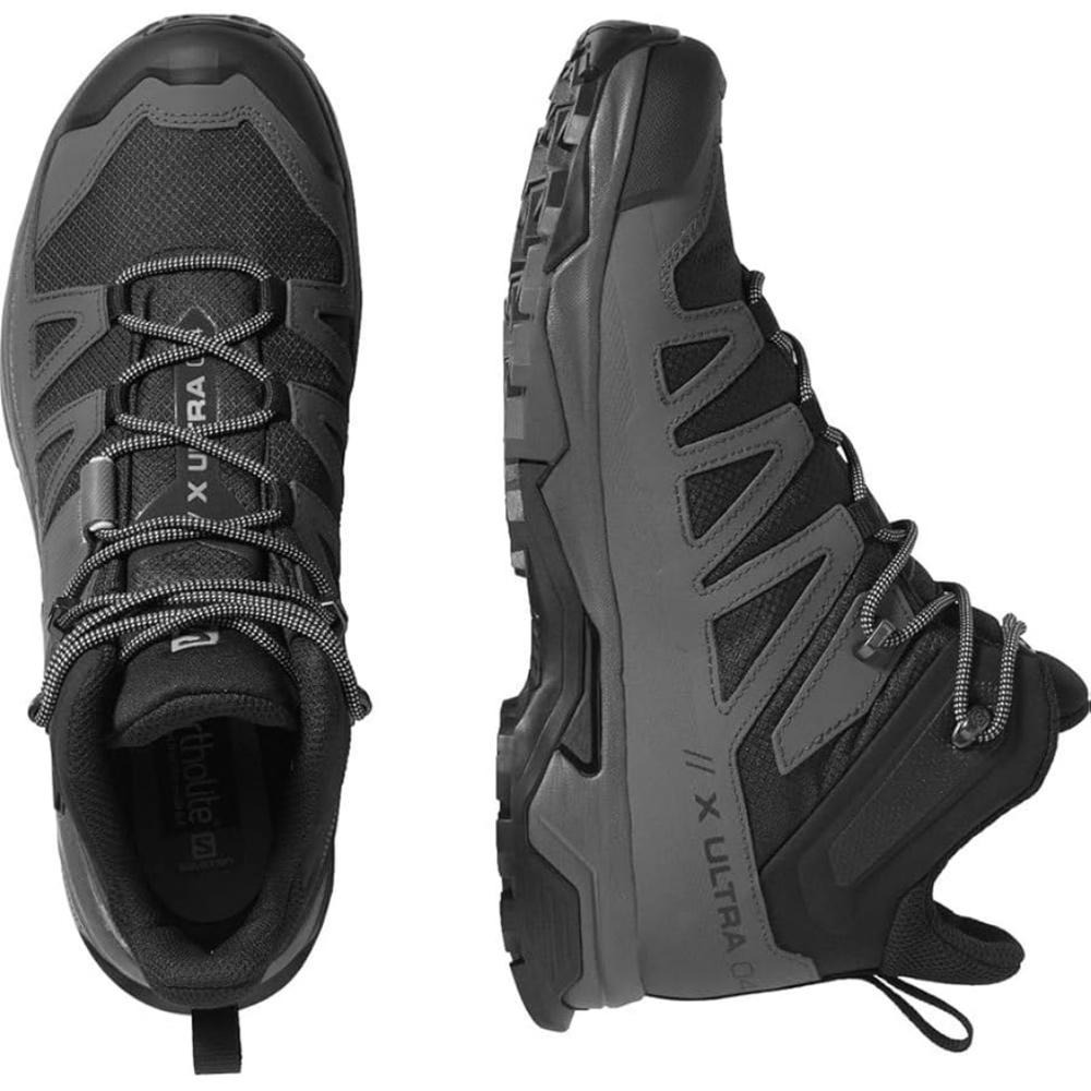 SALOMON X-Ultra 4 Men's Size 10.5 Gore-Tex Hiking Boots Shoes Gray Waterproof - Picture 1 of 10